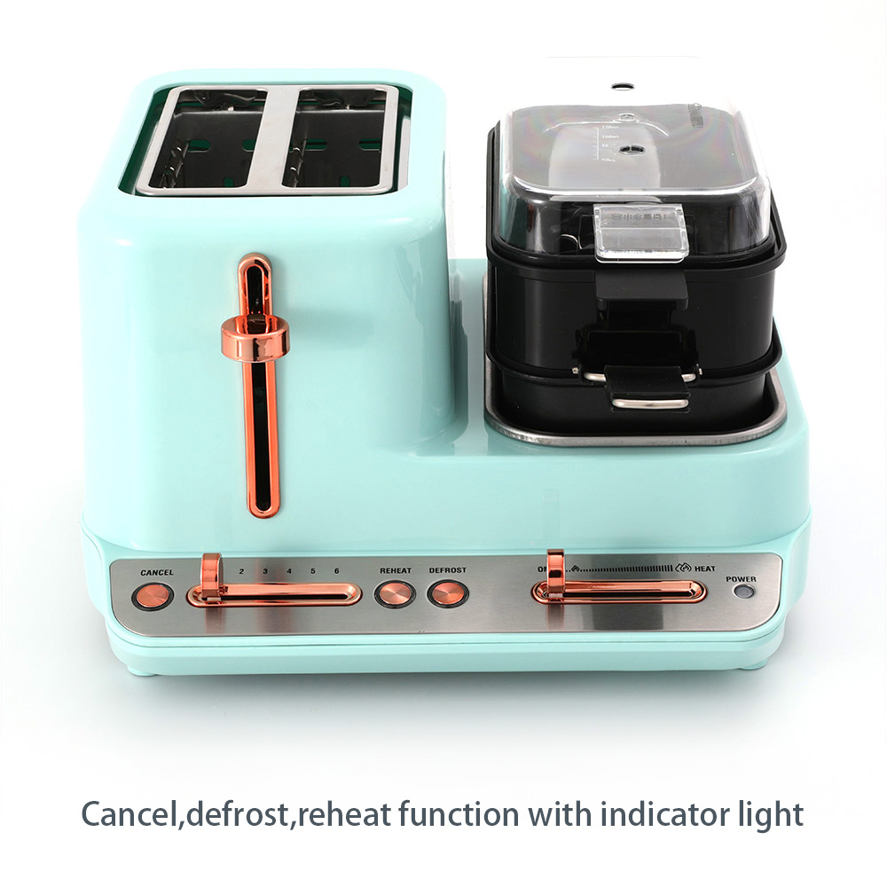 New product breakfast maker toaster frying Pan Boiler 3in 1 breakfast maker