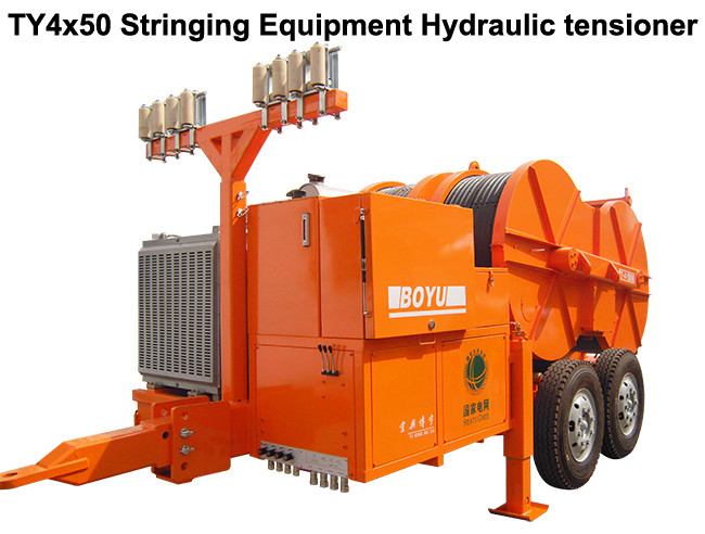 TY4x50 77 Kw Tension Stringing Equipment For Overhead Line Construction
