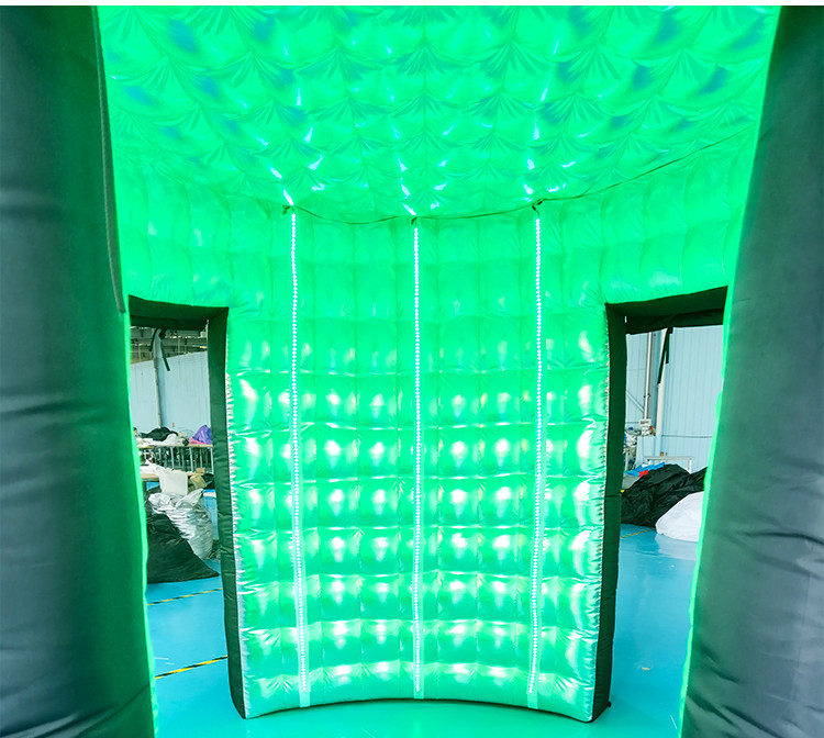 Newest Booth With Colors Changing LED Light Inflable Double stitching inside and out