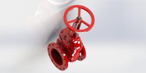 Wholesale Class 125/150 Pressure UL FM Gate Valve Handwheel Operation Fusion Bonded Epoxy Coating from china suppliers