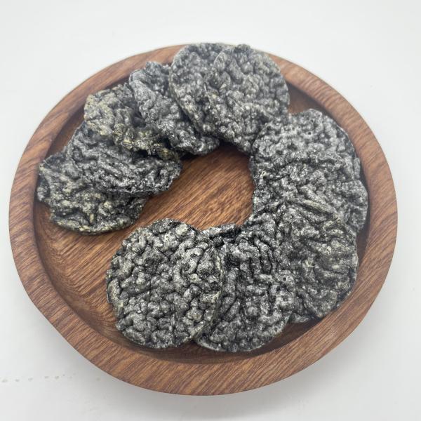 Health Snack Black Rice Crackers With Black Sesame Black Beans Black Wolfberry