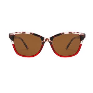 Wholesale Acetate Frame UV400 Cat Eye Women Sunglasses Double Color Lightweight from china suppliers