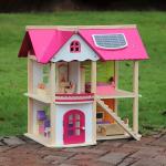 Children ISO9001 Castle Wooden Doll House Toys Dream House