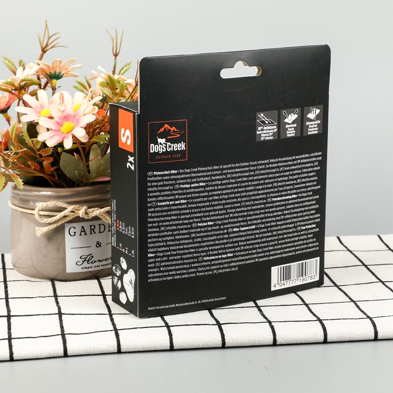 OEM Folding Pet Dog Leash Packaging Paper Box with Clear Window L*W*H cm Customized