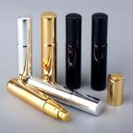 10ml UV Coated Perfume Spray Bottle Bright Gold Silver Black Portable