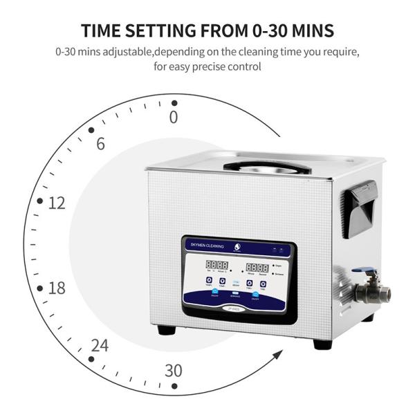 2.85 Gallon Ultrasonic Cleaning Mchine For Medicine Bottle With 200w Heating