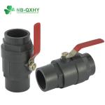 Normal Temperature PVC UPVC Plastic Two Piece Ball Valve with Stainless Steel