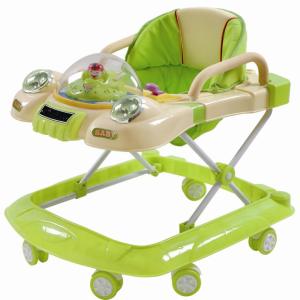 Wholesale Plastic Pink Rolling Adjustable Baby Walker , Carton Baby Walker For Infant from china suppliers