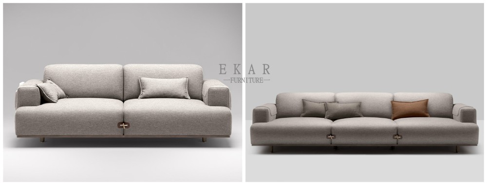 High Quality European Style Linen Fabric Sectional Sofa Set Designs