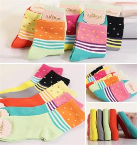 Wholesale Durable fashion design AZO-free women's cotton dress socks for 2015 christmas promotion from china suppliers