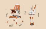 EN71 Certified High Plastic Baby Dining Chair Baby Feeding Table Adjustable