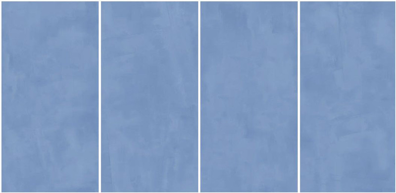 Blue 1200x600mm Moisture-Proof SGS Inside Wall Soft Glazed Porcelain Tiles For Shopping Mall
