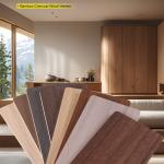 PVC Wood Grain Wall Board 8 Mm Bamboo Wood Fiber Wood Veneer Decoration Wall