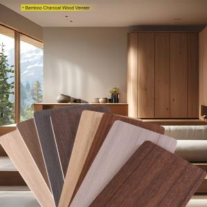 Wholesale PVC Wood Grain Wall Board 8 Mm Bamboo Wood Fiber Wood Veneer Decoration Wall Panel from china suppliers