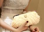 Korean wedding bag high-end pearl bag clutch chain single shoulder bag