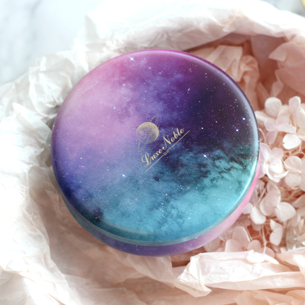 Antirust Dustproof Small Round Tin Box , Ultraportable Round Gift Tins