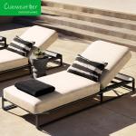 Modern Outdoor Furniture Aluminum Sun Lounger Hotel Leisure Sun Bed Chaise