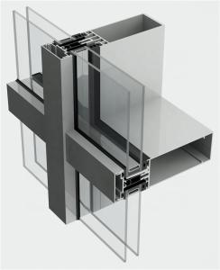 Wholesale Ventilated Facades Aluminum Curtain Wall Profile For Exterior from china suppliers