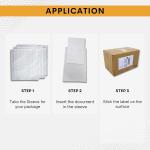 100 Pack 7"x10" Shipping Label Sleeves - Packing Slip Envelope Pouches with Self