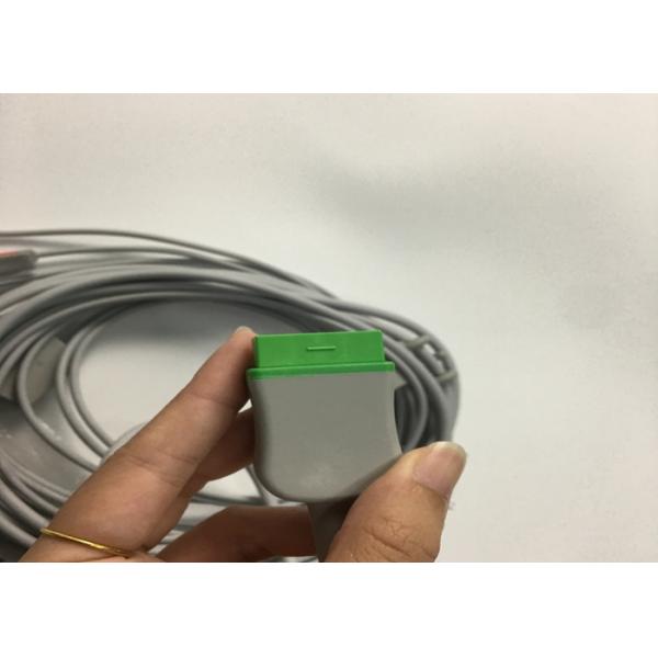 3 Lead ECG Trunk Cable 2106309-002 With Intergrated Grabber Leadwire 12FT