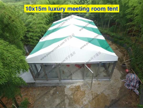 Colorful PVC Cover with Inside Lining Decoration and Glass Sidewalls for Outdoor