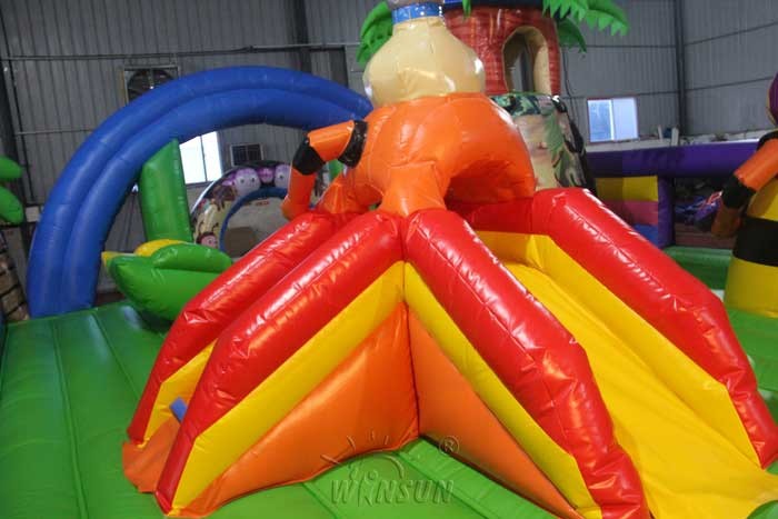 Luntik And His Friends Inflatable Toddler Playground / Amusement Park With Slide