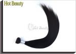 22 Inch Virgin Peruvian Human Hair Extensions , Weft Straight Hair