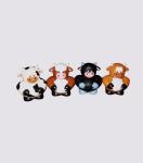 Water Resistant Squeezing Rubber Ducks Gift Rat / Chicken Shape For Children