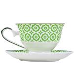 2024 Eid Al Fitr Luxury Flower Coffee Mug Porcelain Ramadan Cup And Saucer Plate