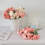 Korean style 12 head Elsa Rose Simulation Flower Rose Fake Flower Home Living
