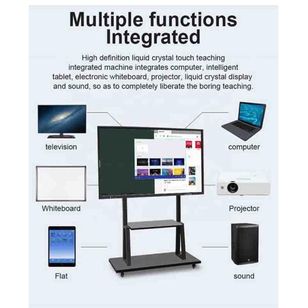 Touch Screen Interactive Flat Panel Smart Board 85 Inch Windows Or Android Available