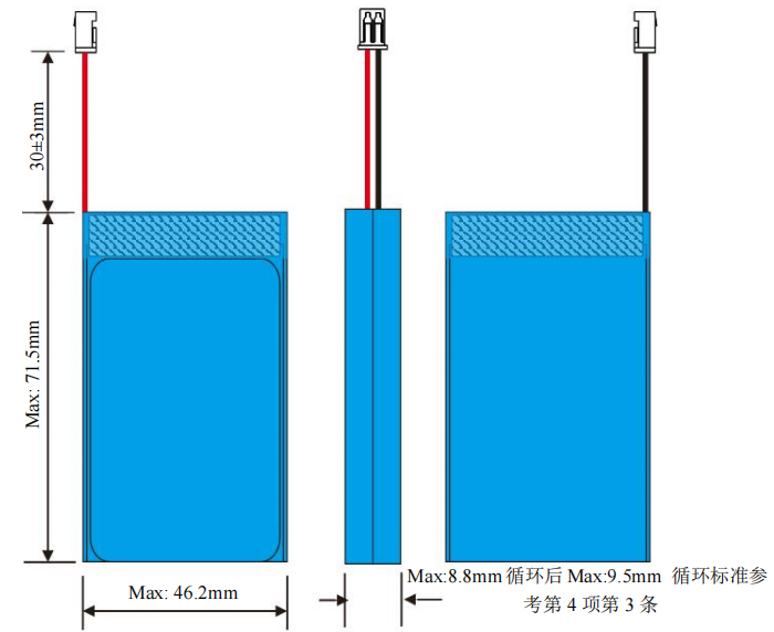 2 Cells Li Polymer Battery 7.4V 1500mAh 2S Li-polymer Battery Pack 424567 for Beauty Apparatus