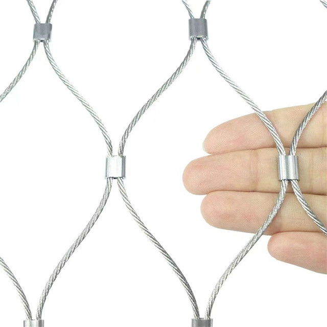 60 Degree Angle Balustrade Cable Mesh for Zoo Enclosure System