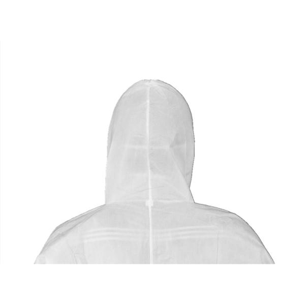 High Breathability Type5/6 Anti Static SMS Coverall With 2 Pcs Hood Elasticated Wrist