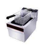 12kg Capacity Commercial Electric Deep French Fries Fryers with Single Tank