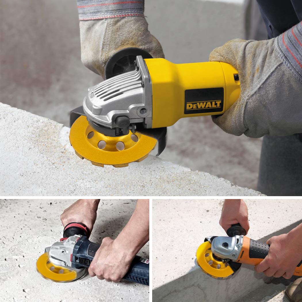 180mm 7 Inch Diamond Cup Concrete Grinding Wheel V Shape Teeth