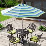 QZS-02 Seven Square Aluminum Umbrella Patio Umbrella Cast Table Umbrella Garden