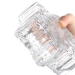 Girls' Super Flint Glass Star Shaped Liquor Bottle with Aluminum Plastic PP