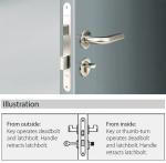 Metal Mortice Door Lock , Magnetic Door Lock With 20mm Projection