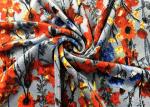 240GSM 94 Percent Polyester Velboa Fabric Warp Kintting Printed For Lady'S Dress