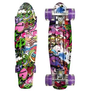 Wholesale 22inch Mini Cruiser Penny Board Complete Skateboards Plastic Painting Decks from china suppliers