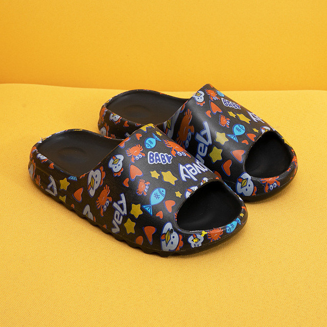 Happy Summer Cartoon Elmo Yezzy EVA Slides Slipper Women Beach Sandal
