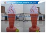 3m Ice Cream Cone Inflatable Advertising Signs For Outside Decorations Events
