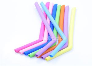 Wholesale Bent Straight Candy Color Food Grade Silicone Straws Bacteria Resistant from china suppliers