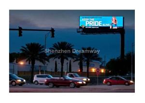 Wholesale IP65 P20 Unipole Outdoor Street LED Billboard with Steel Cabinet , Video LED Display from china suppliers