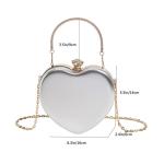 Letter Pattern Heart Shaped Chain Ladies' Handbags 2024 Luxury for Fashionable