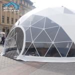 500 People Steel Geodesic Dome Tent , Interior Decoration Geodesic Event Domes