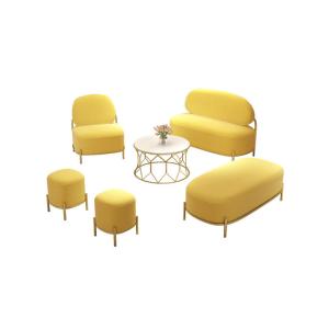 Wholesale Elegent Velvet Fabric Modern Living Room Sofa Set Scandinavian Style from china suppliers