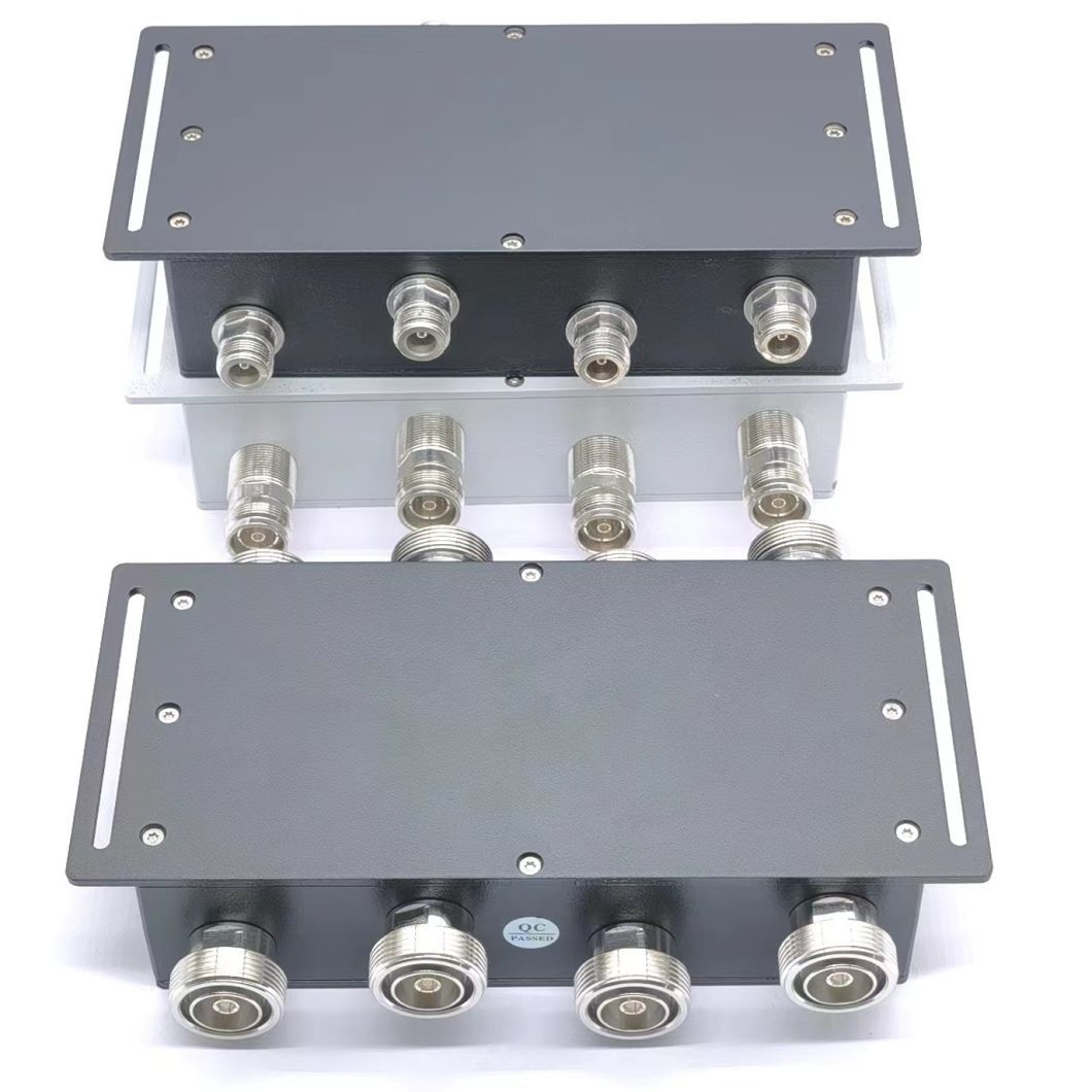 698-4000MHz Low Pim 3dB Hybrid Coupler 4.3-10 Female 2 in 2 out RF Hybrid Combiner -160dbc Low Pim Hybrid Coupler