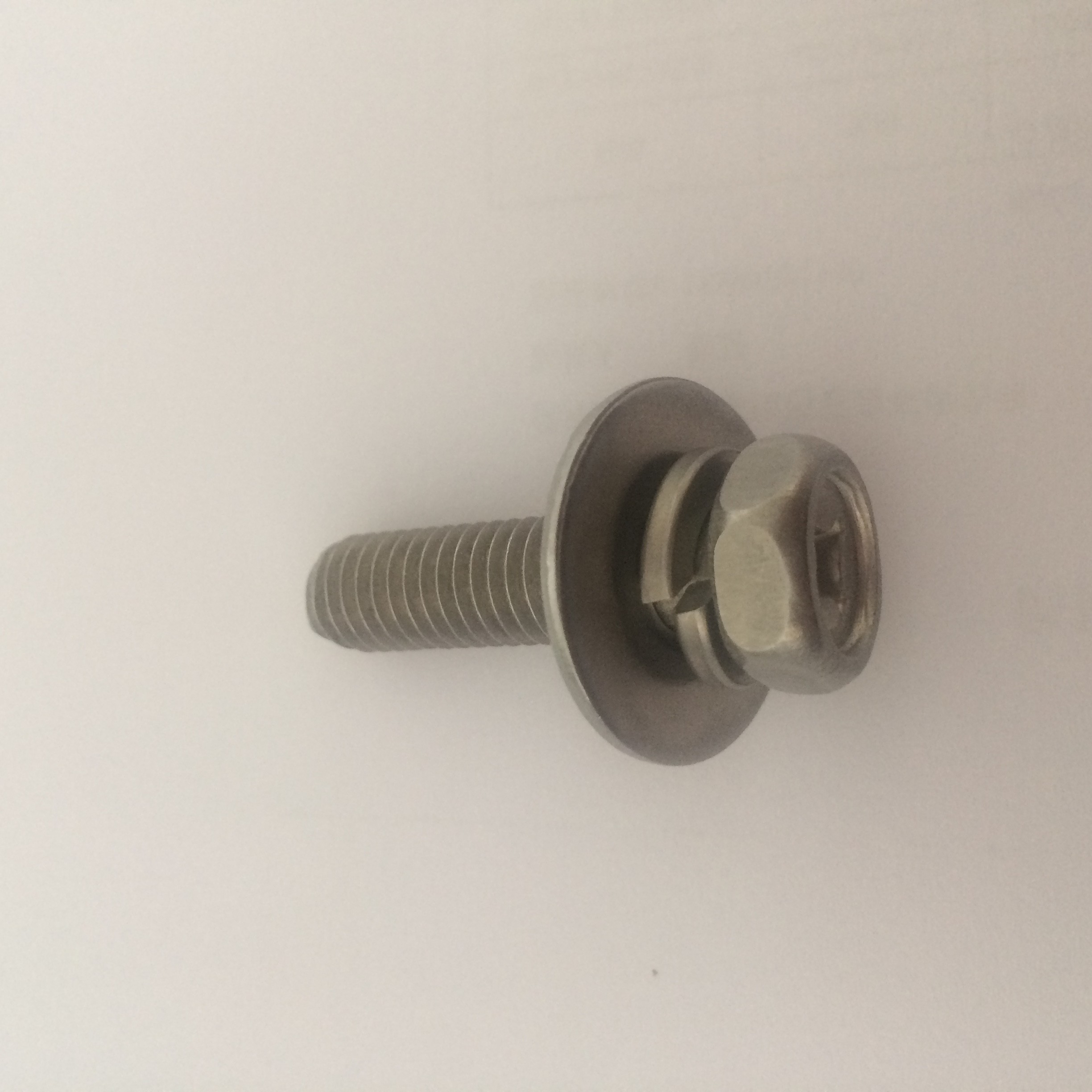 Stainless steel Hex Head Screws with Flat and Spring Washer Hex Head SEMS Screws